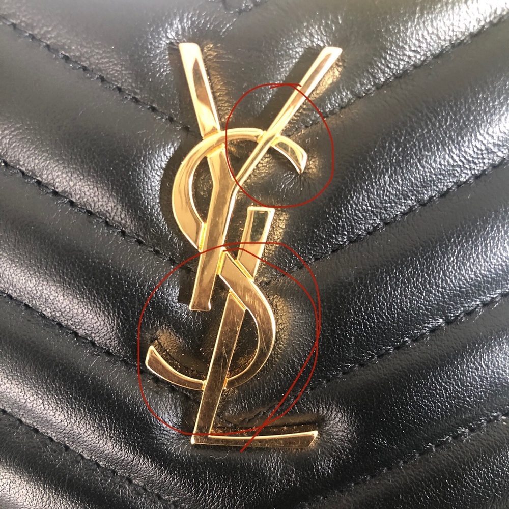 ~SOLD~Saint Laurent Monogram Pouch - Picture 4 of 8